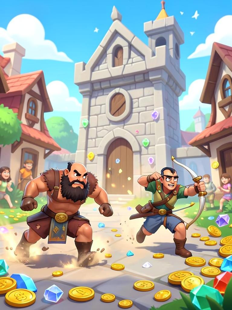 Clash of Clans inspired game artwork