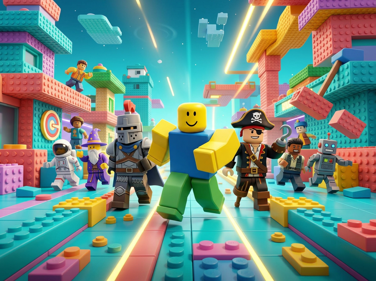 Roblox inspired game artwork
